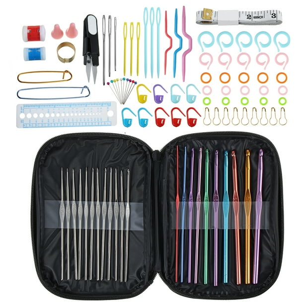 Aluminum Crochet Hooks Needles Knit Set Weave Craft Yarn Sewing Knitting Tools Aluminum Crochet Hooks Needles Knit Set Weave Craft Yarn Sewing Knitting Tools